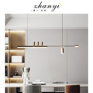 โคมไฟห้อยเพดานดีไซน์เนอร์สไตล์มินิมอลทันสมัยสำหรับโต๊ะอาหาร โคมไฟบาร์สไตล์อิตาลีสุดหรูสำหรับห้องอาหาร - Product Image 6