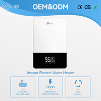 Nouveauté : Chauffe-eau électrique instantané commercial à LED, étanche IPX4, mural, puissance 7-8,5 kW, garantie 3 ans