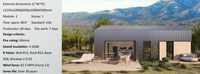 Bâtiment Modulaire Préfabriqué - Mur R15, Toit R52, Base R28, Fenêtre U 0.32 - Durée de vie supérieure à 30 ans