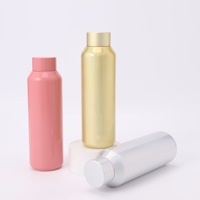 Nouvelle conception, bouteille d'eau isolée en acier inoxydable de 500 ml, peinture arc-en-ciel, bouilloire avec goulot étroit, pour les sports de plein air et les voyages