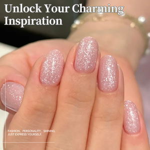 BORN PRETTY Esmalte de Gel con Escamas Brillantes Color Jelly, Suministros para <span class=keywords><strong>Uñas</strong></span>, Esmalte de Gel Plateado con Purpurina Brillante, Libre de HEMA y TPO - Product Image 5