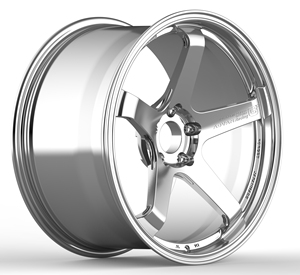 Rines ZW Forged JDM de 5 radios, estilo 5-Lug, color gris metalizado brillante, ultraligeros, de 18, 19, 20, 21 y 22 pulgadas, 5x114.3 para <span class=keywords><strong>Nissan</strong></span> <span class=keywords><strong>GT</strong></span>-R R35 - Product Image 3