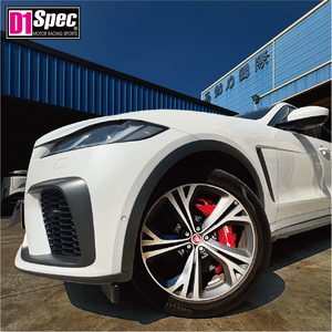 โรเตอร์แบบมีร่องสีแดงสำหรับงานหนัก ขนาด 400 มม. สำหรับรถ SUV ขนาดใหญ่ LX600 Silverado ชุดเบรกซุปเปอร์บิ๊ก 8 คาลิปเปอร์ - Product Image 3