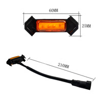 Feux antibrouillard LED ambre de haute qualité, étanches, 12V 5W, lampes d'avertissement pour voiture, feux de jour, feux de calandre, feux avant tout-terrain