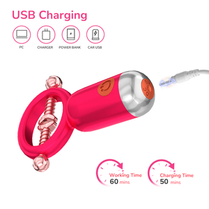 シリコーン乳首クランプバイブレーターBdsmセックスおもちゃSmボンデージ4振動周波数10モード乳首刺激器女性用 - Product Image 3