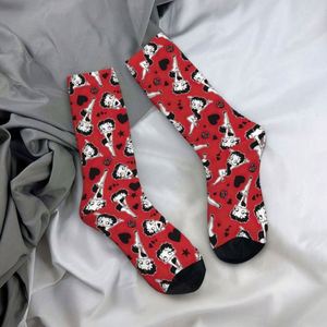 Calcetines Personalizados con Diseño de Boop y Bettys en Amor, Calcetines Divertidos y Cálidos con Dibujos Animados - Product Image 4