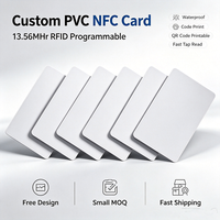 Tarjeta de Membresía Inteligente RFID de PVC Blanca Personalizable, Doble Frecuencia 13.56MHz/125kHz, Impermeable, para Negocios, Hoteles, con Impresión de Código QR