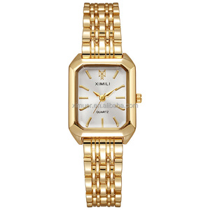 Nuovi <span class=keywords><strong>Orologi</strong></span> al Quarzo di Lusso per <span class=keywords><strong>Donna</strong></span>, Cinturino in Acciaio Inox Personalizzato, Design Quadrato, Regalo Perfetto per Signora - Product Image 1