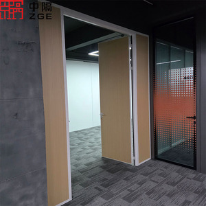 Akustische Glaswand mit Schlankem Aluminiumrahmen Gehärtete Paneele Modulare Komponenten Geschäftsausstattung Büro-Trennwand - Product Image 5
