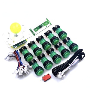 Bán Hot DIY Arcade Joystick kit nhỏ màu xanh lá cây Board Zero chậm trễ Chip máy tính trò chơi chiến đấu lliuminated nút Vua của máy bay chiến đấu - Product Image 1