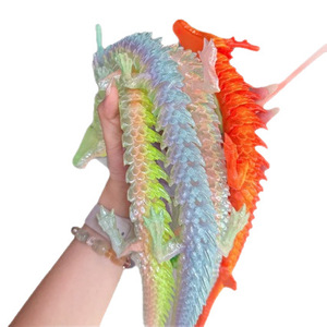 MagicCreate ของตกแต่งรูปมังกรจีนพิมพ์ 3 มิติ ขนาด 60 ซม. หลายสี วัสดุพลาสติก - Product Image 4