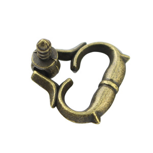 Antique Heart Shape Zinc Alloy Drawer <b>Handle</b> With Threaded Screw Traditional Furniture Hardware Decorative <b>Pull</b> For Cabinet <b>Door</b> - Product Image 4