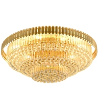 Lustre de salon en cristal LED doré, luminaires modernes pour la maison, décoration de luxe vintage, luminaire suspendu