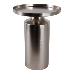 Mesa auxiliar artesanal de madera tallada con superficie de mármol para decoración de dormitorio o sala de estar - Product Image 1