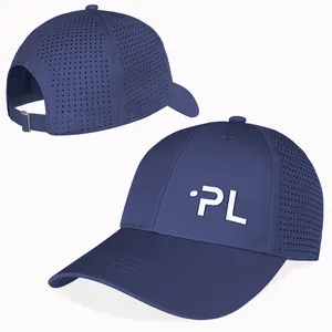 Giá Rẻ Gorras Laser Cắt Lỗ Đục Unisex Thêu Logo Laser Lỗ Golf Trucker Hat Mũ Bóng Chày Hiệu Suất Thể Thao Mũ