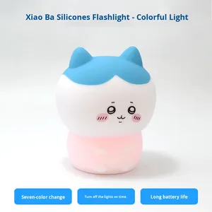 Chiikawa Modern Silicone Night <b>Light</b> Pat <b>Light</b> Sleep Companion Gift for Girls Warm White <b>LED</b> Bedroom Ornament Lamp - Product Image 6
