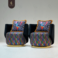 Fauteuil d'appoint de luxe de conception italienne personnalisée, fauteuil antique haut de gamme confortable pour salon, fauteuil de détente pour villa, appartement de luxe