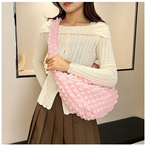 <b>Beanbag</b> <b>Large</b> Capacity Women's Shoulder Bag with Puff Cloud Pleated Diamond Pattern, Casual Japanese and Korean Style - Product Image 3