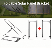 Support de montage portable pour panneau solaire extérieur - Support PV pliable en acier au carbone flexible pour le camping, les camping-cars et l'utilisation hors réseau