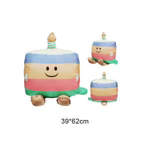 Venta al por mayor de dibujos animados de aluminio Flim Mylar globo helado coche pastel de cumpleaños globos de feliz cumpleaños - Product Image 4