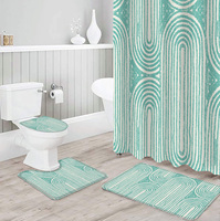 Einfache nordische Marokko Plaid Hotel Toiletten matte Gummi Backed Bade matten Teppiche Set Geometrische Super Absorbent Memory Foam Mat Set