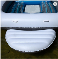 Radeau gonflable de bateau de PVC de la capacité 6 personnes de vente directe d'usine flottant pour l'île d'océan et le pont de rivière