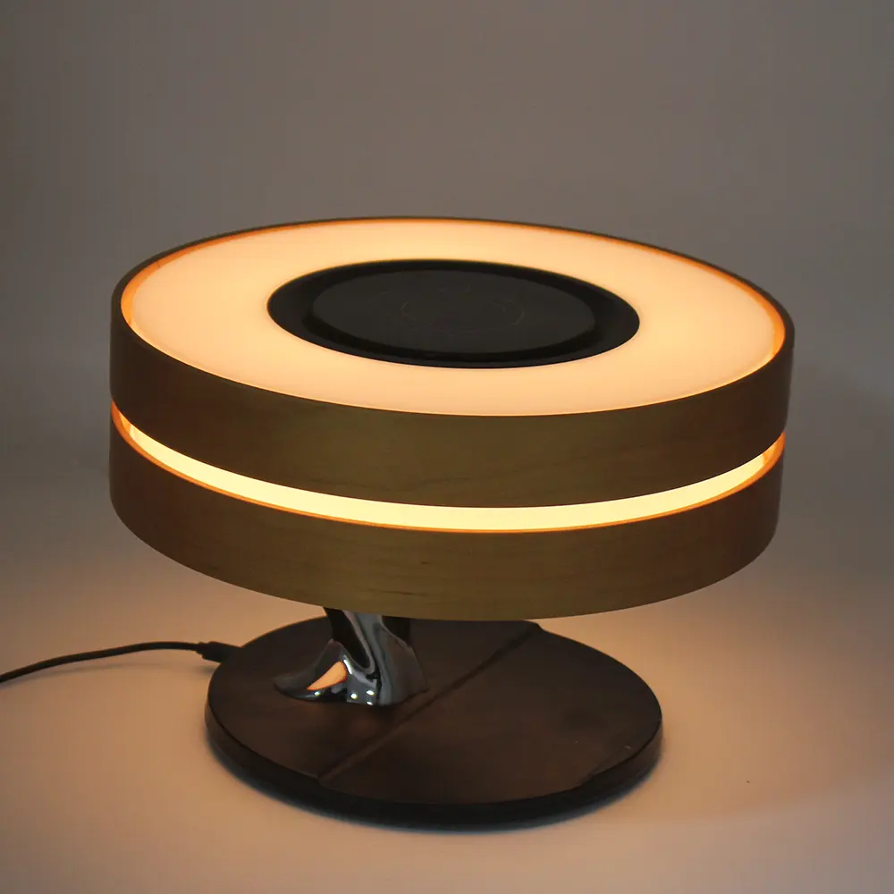 Mesun W11 di Lusso 3 in 1 BT Speaker Caricatore Senza Fili di Illuminazione A LED Lampada Da Tavolo Moderna