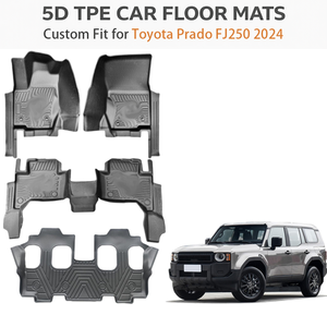 Alfombrillas de Coche TPE Personalizadas para Toyota Prado Fj250 LHD 2024 |   Tapetes para Piso Impermeables para Todo Clima, Juego Completo, OEM de Fábrica - Product Image 2