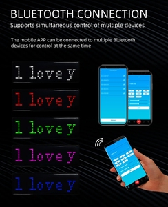 Màu xanh có thể sạc lại BT kỹ thuật số <span class=keywords><strong>LED</strong></span> huy hiệu DIY lập trình <span class=keywords><strong>Scrolling</strong></span> tin nhắn mini <span class=keywords><strong>LED</strong></span> <span class=keywords><strong>name</strong></span> tag 15 hiển thị ngôn ngữ huy hiệu mô-đun - Product Image 3