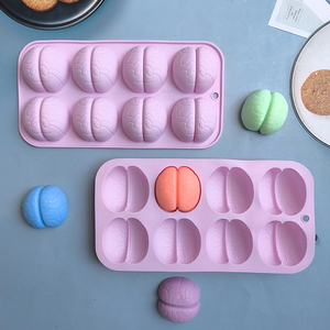 8 khoang não hình Silicone Khuôn đá sô cô la kẹo bánh nướng khuôn sáng tạo Ice Cube Ice lưới khuôn - Product Image 6