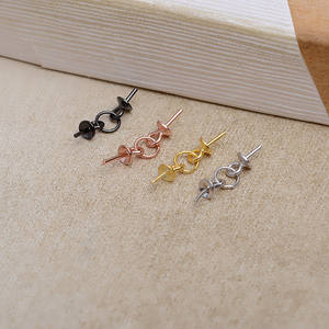 Plaque de perles en argent S925 intégrée, 10 perles, 5277, accessoires de bricolage pour la connexion de bijoux à trou traversant - Product Image 4