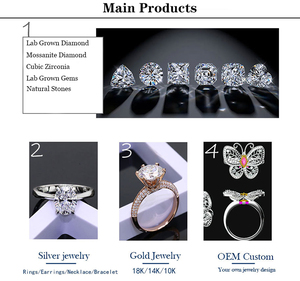 <span class=keywords><strong>Anello</strong></span> in Oro Giallo Massiccio 14K <span class=keywords><strong>con</strong></span> Moissanite Taglio Smeraldo 2ct 6x8mm e Moissanite Trapezoidale 5x3x2mm, <span class=keywords><strong>Anello</strong></span> Trilogy per Matrimonio - Product Image 6