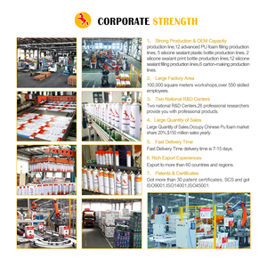 Espuma <span class=keywords><strong>de</strong></span> PU Elástica <span class=keywords><strong>de</strong></span> Grado Profesional K20 con Excelente Adhesión para Múltiples Sustratos - Product Image 5