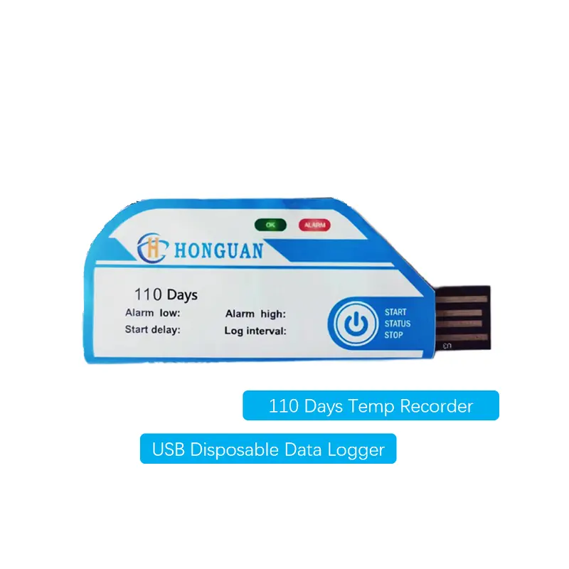 เครื่องบันทึกข้อมูลแบบดิจิตอล USB PDF,ใช้ครั้งเดียวสำหรับการตรวจสอบอุณหภูมิแบบโซ่ขนาดเล็ก