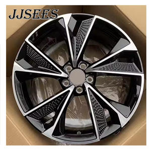 JJSEES <span class=keywords><strong>Jantes</strong></span> en alliage noir brillant forgé 5x112 5x114.3 5x120 Pcd 17 18 19 20 21 22 24 INCH <span class=keywords><strong>Jantes</strong></span> pour <span class=keywords><strong>Audi</strong></span> <span class=keywords><strong>A1</strong></span> A2 A3 A4 A5 - Product Image 2