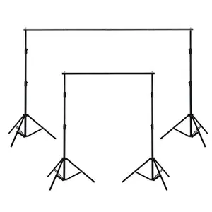 6 ft 10 ft katlanabilir alüminyum arka planında tripod ayarlanabilir fotoğraf stüdyosu 2*3m arka plan fotoğrafçılık için stüdyo