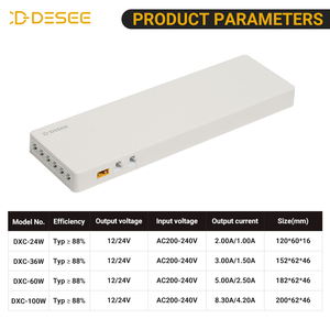 Transformador LED de Alta Calidad DESEE, Fuente de Alimentación Delgada de 12V 24V 24-100W, Controlador de Voltaje Constante de CA a CC con 2 Años de Garantía - Product Image 2