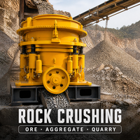 Mesin Cone Crusher Hidrolik Multi Silinder Efisiensi Tinggi untuk Penghancuran Bijih Mineral dan Agregat di Pabrik Tambang
