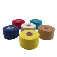3.8cm * 13.7m Multi Warna non-elastis pita atletik katun sambungan siku sejuk plester olahraga gulungan kustom dukungan sampel Logo
