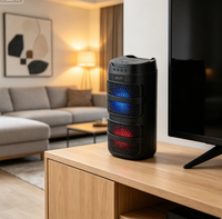 Enceinte sans fil ABS-4216 HIFI avec basses profondes, lumière RGB, nom BT personnalisé, pour salon, home cinéma, personnalisation usine, expédition en 7 jours