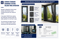 Ventana Abatible de Aluminio con Doble Acristalamiento AOSTTER, Superficie Anticorrosiva