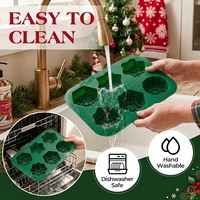 SILIKOLOVE Moule à gâteau en silicone personnalisable à 6 cavités en forme de flocons de neige de Noël, LFGB Platinum, sans BPA