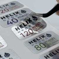 Etiquetas Personalizadas Impermeables para Filtros de Agua de Metal Plateado Cepillado, Adhesivo Fuerte, Impresión de Pegatinas con Forma Personalizada y Logotipo
