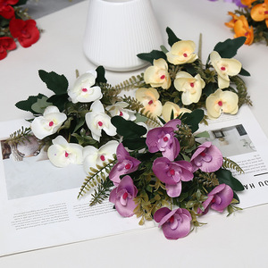 Orchidées artificielles en soie Phalaenopsis Lichao, couleurs automnales, pour mariage, décoration de la maison, accessoires de photographie - Product Image 2