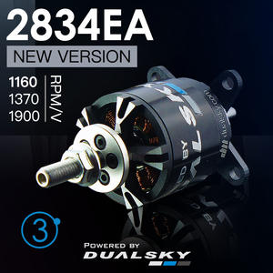 Dualsky xm2834ea 3 דור 1160kv/1370kv/1900kv 7.4v/11.1v/v/ברגי מנוע מתכת ללא מברשות עבור אביזרים - Product Image 2