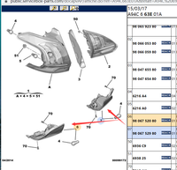 Feu Arrière Auto Pare-Chocs Stop Réflecteur Lampe de Frein OE 9806752980 9806752080 6350GJ pour Peugeot 308CC 2008 Citroën C3XR