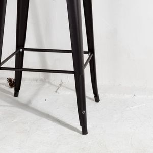 โต๊ะบาร์ไม้หน้าโลหะสำหรับร้านอาหารกลางแจ้งสไตล์บิสโทร - Product Image 6