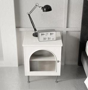 Meubles scandinaves i kea meubles de maison bon marché table d'appoint en bois/table de <span class=keywords><strong>chevet</strong></span> avec pied en métal - Product Image 4