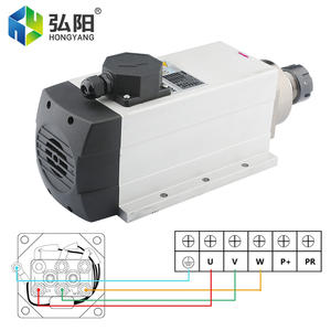 Modèle de <span class=keywords><strong>moteur</strong></span> de <span class=keywords><strong>broche</strong></span> HQD GDF60-18Z/6.0 fréquence nominale 300Hz tension nominale 220V 4 pièces portant le <span class=keywords><strong>moteur</strong></span> de <span class=keywords><strong>broche</strong></span> de tour CNC - Product Image 4