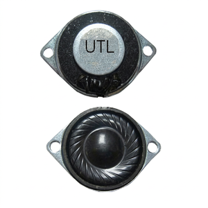 Altavoz de 28 mm con orificio para tornillo, imán interno de 1.5W, marco metálico, RA28H5.2A8FJ-1.5W, 28 x 5.2(H) mm - Product Image 1
